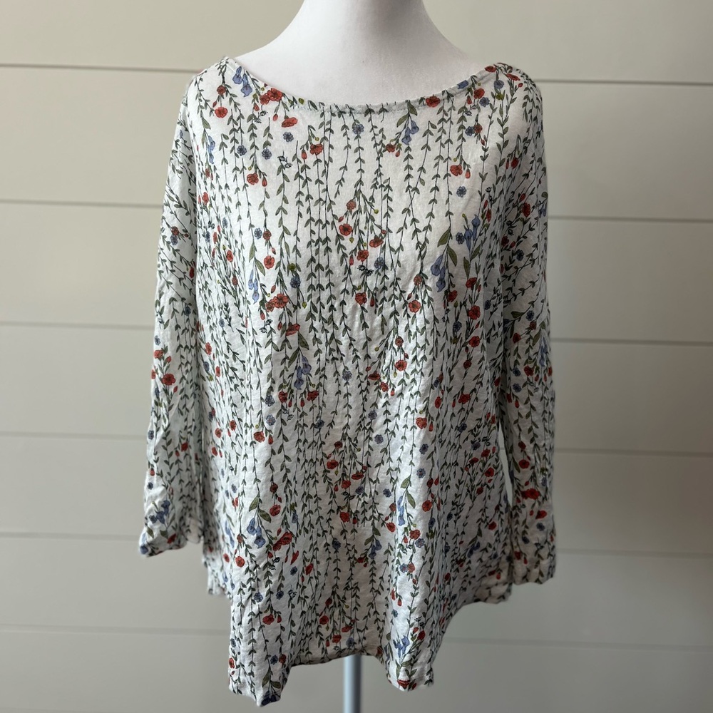 Floral Print Women's Top - Size 1X